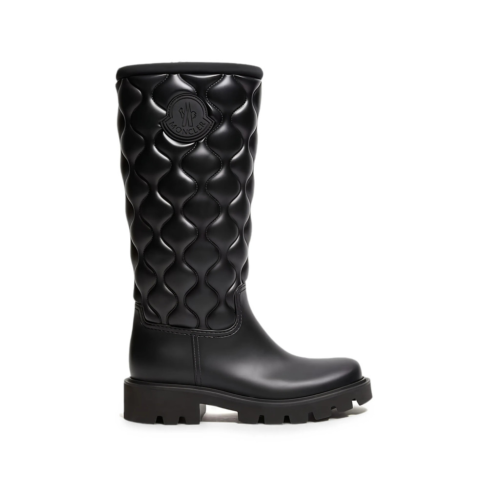 Moncler Kickstream Quilted Logo-patch Boots