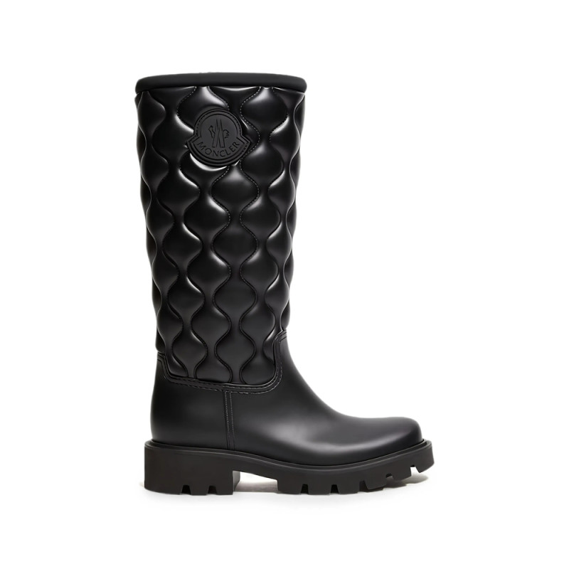 Moncler Kickstream Quilted Logo-patch Boots