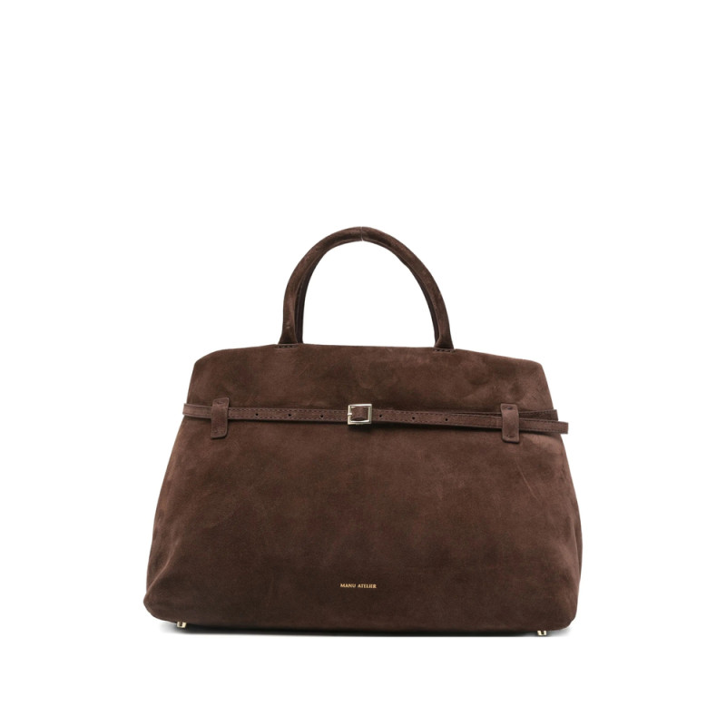 Manu Atelier Le Cambon Suede Handbag