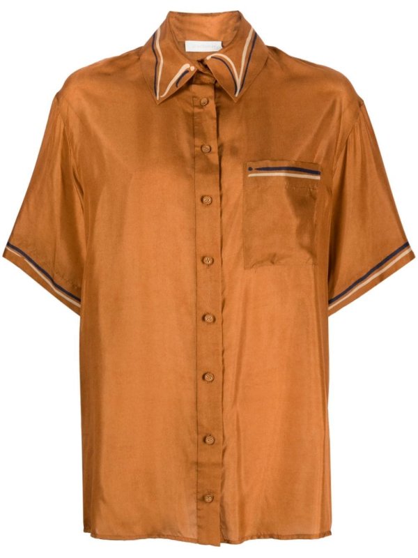 Alight graphic-print silk shirt