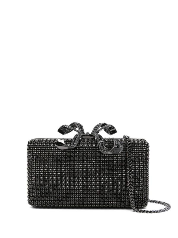 crystal box clutch bag