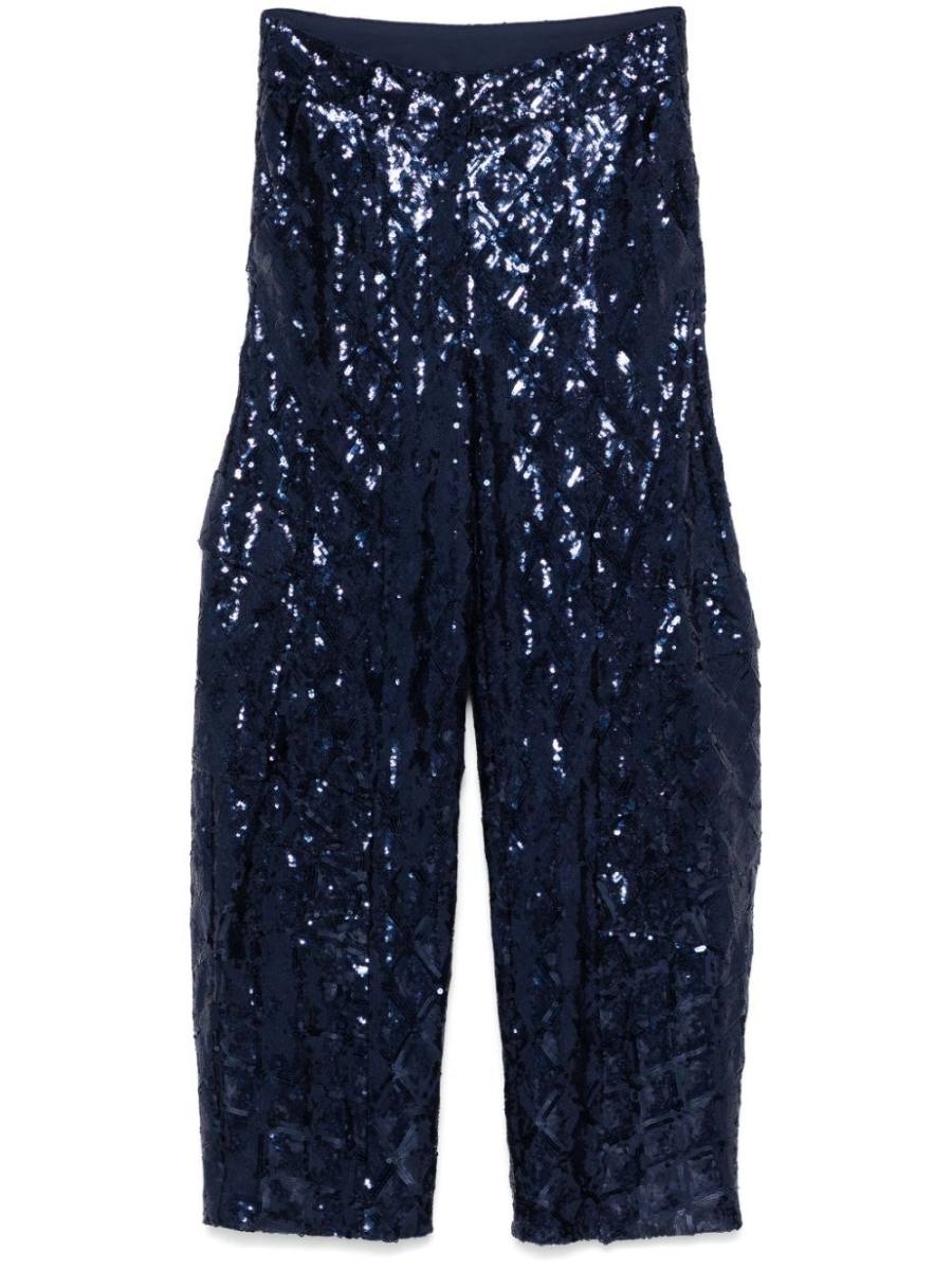 sequinned cargo pants