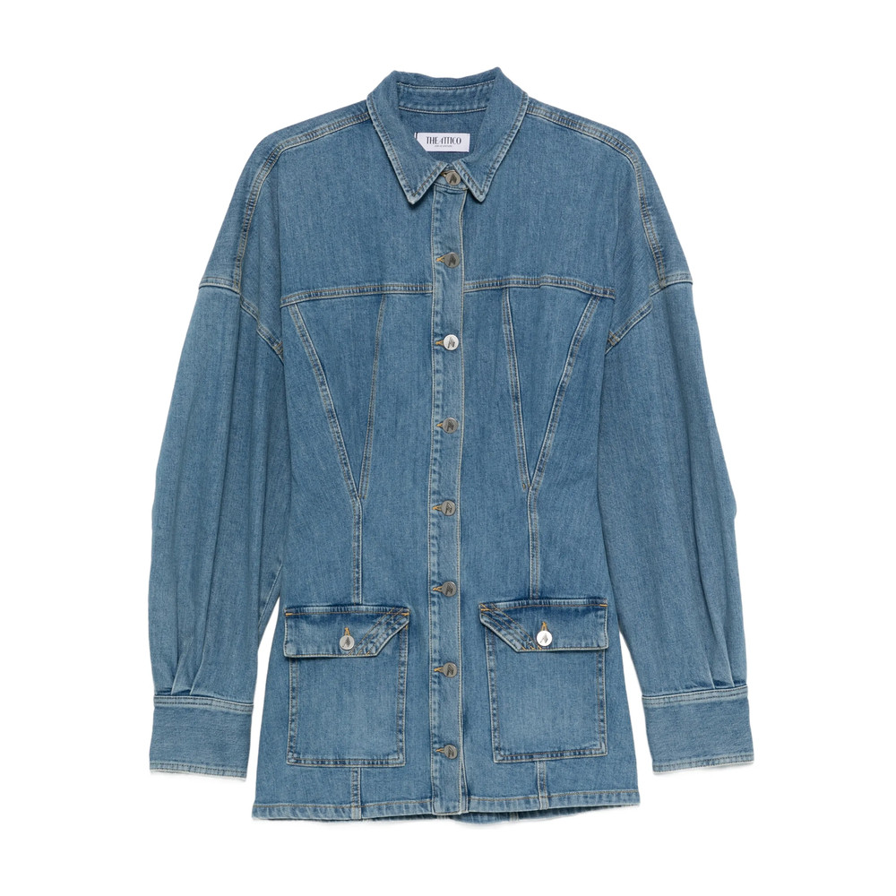 The Attico Buttoned Mini Dress