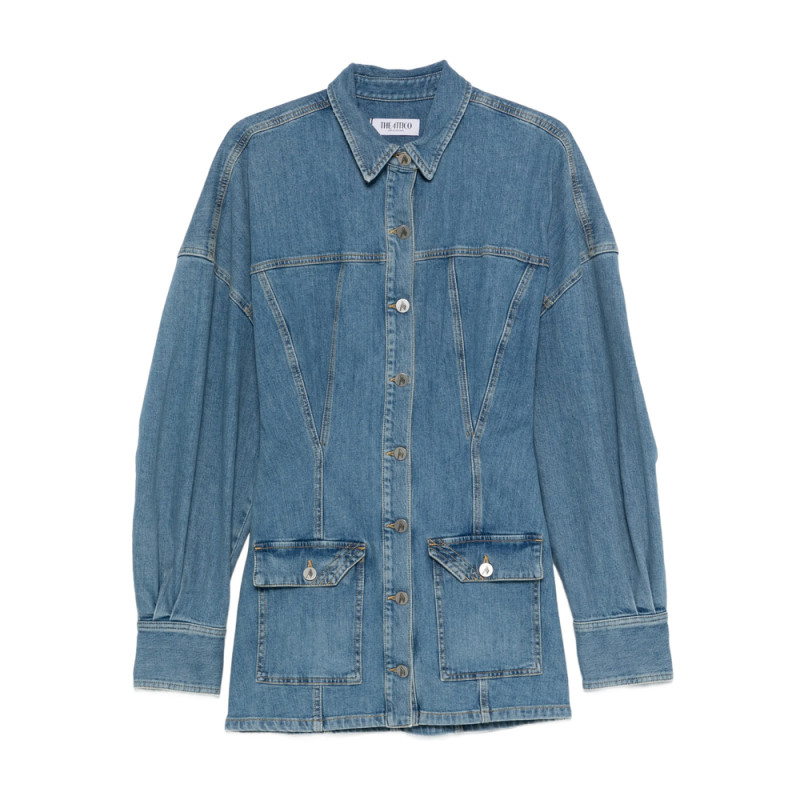 The Attico Buttoned Mini Dress