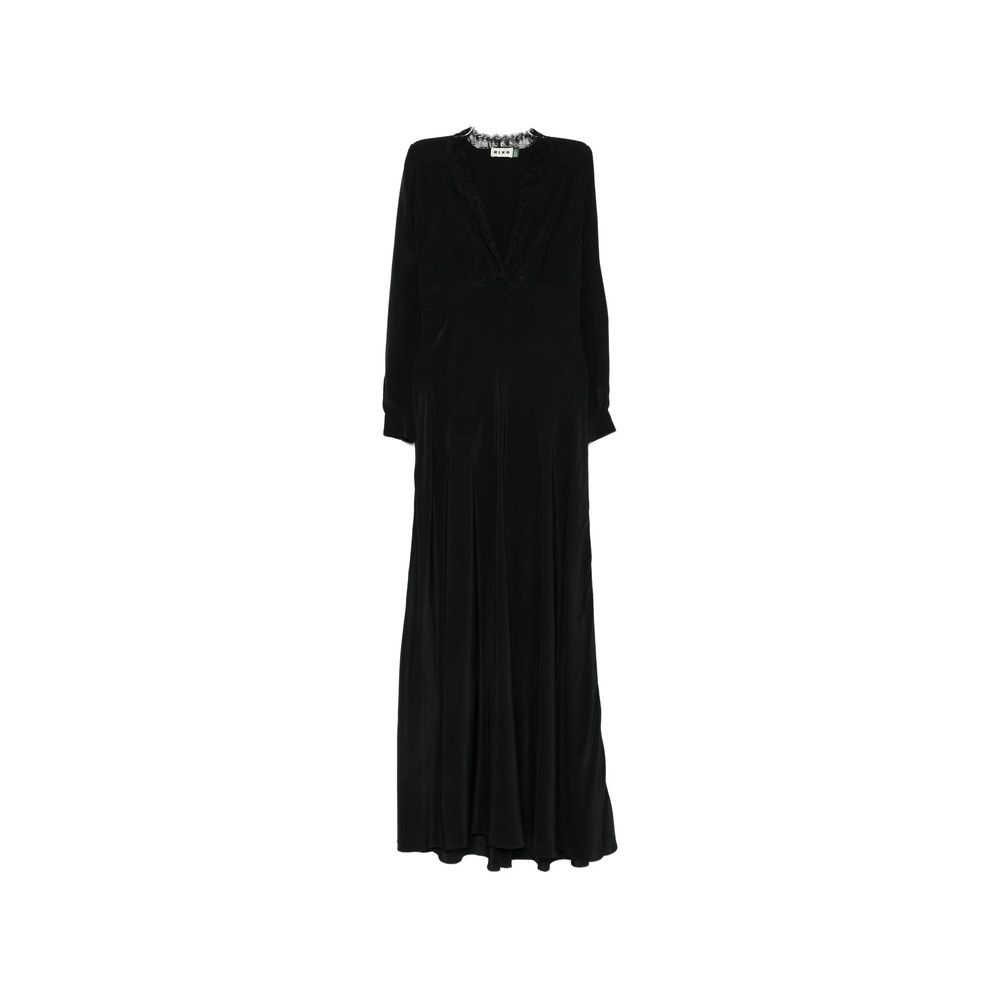 Rixo Lace-trim Long-sleeve Dress