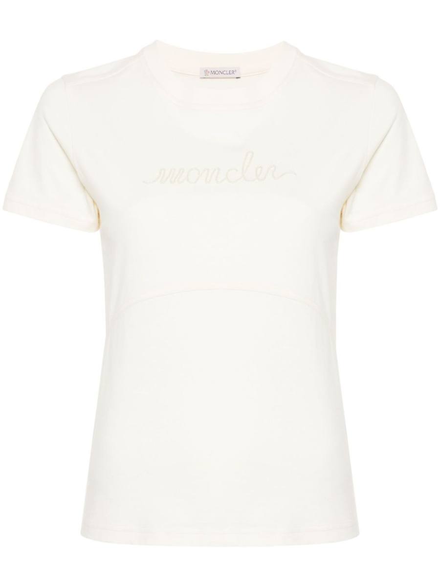 logo-embroidered cotton T-shirt