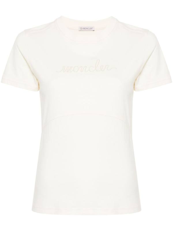 logo-embroidered cotton T-shirt