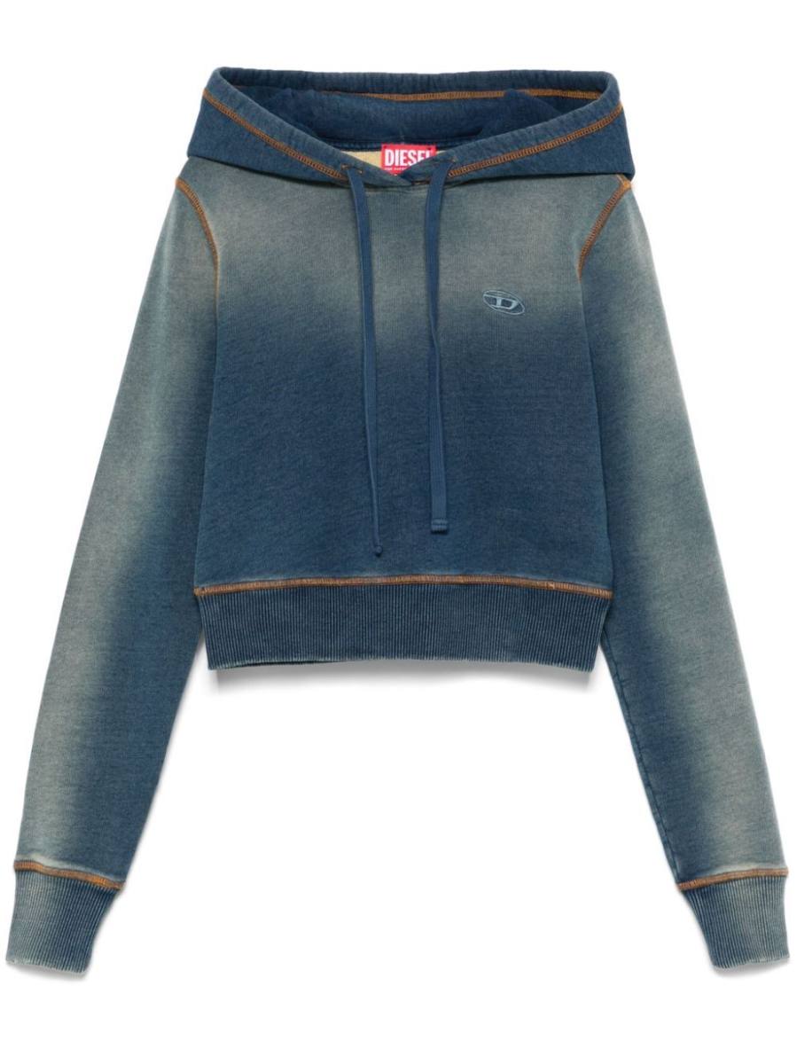 logo-embroidered hoodie