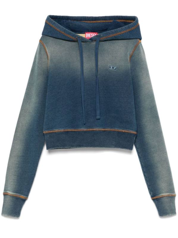 logo-embroidered hoodie