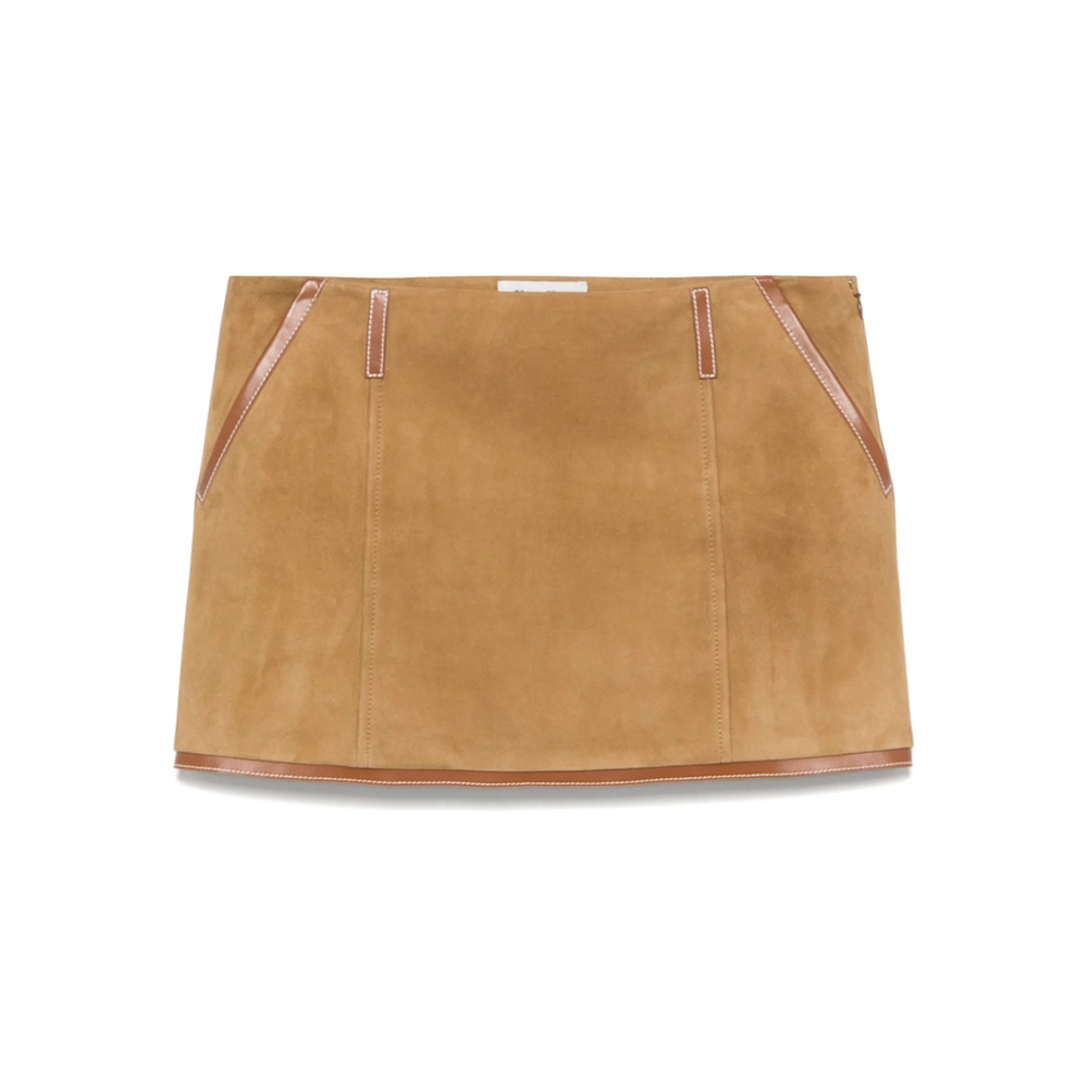 Miu Miu Logo-patch Mini Skirt