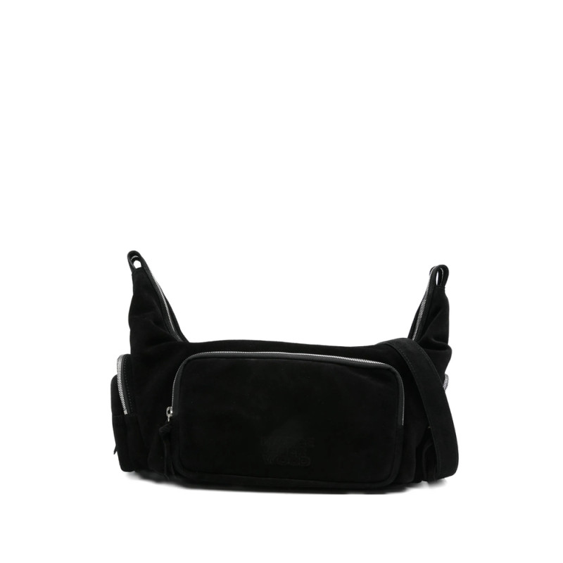 Margesherwood Logo-embossed Suede Crossbody Bag