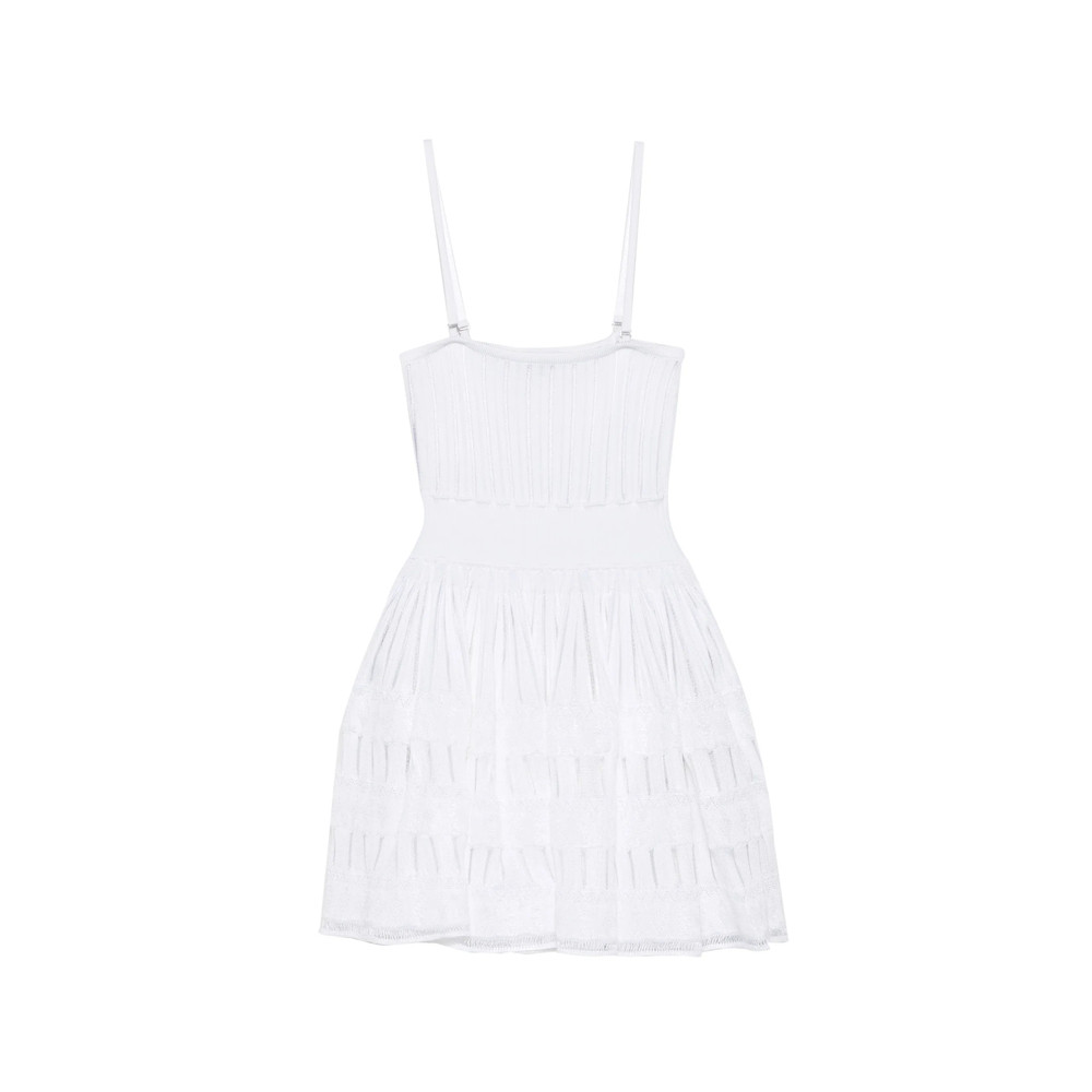 Alaïa Crinoline Open-knit Mini Dress