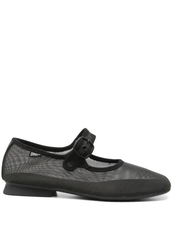 mesh ballerina shoes