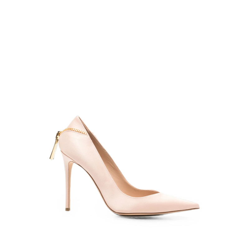 Elisabetta Franchi Zip-detail Pointed-toe Heeled Pumps