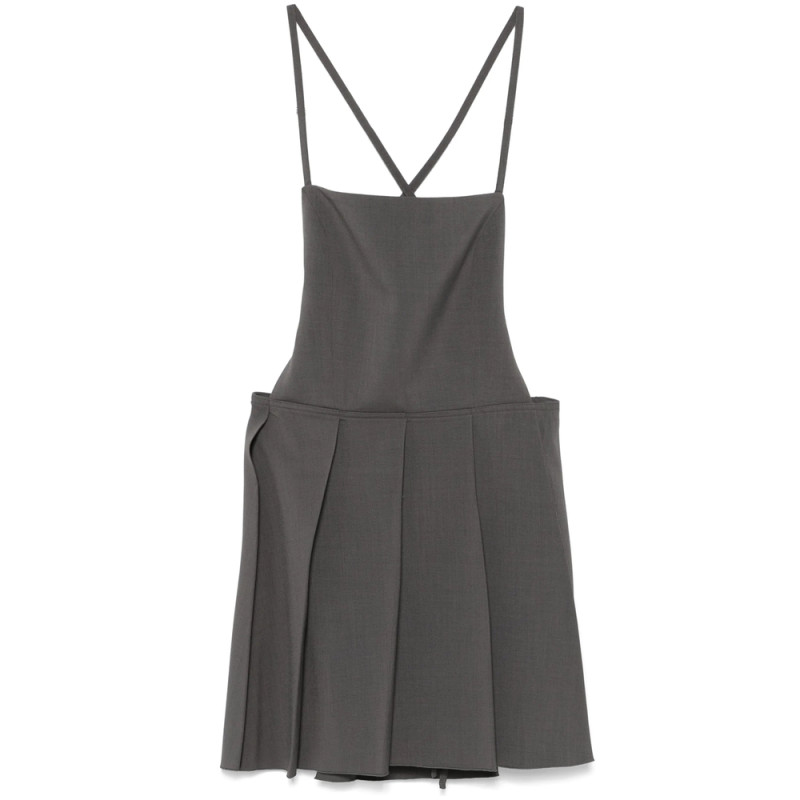 Low Classic Pleated Mini Dress