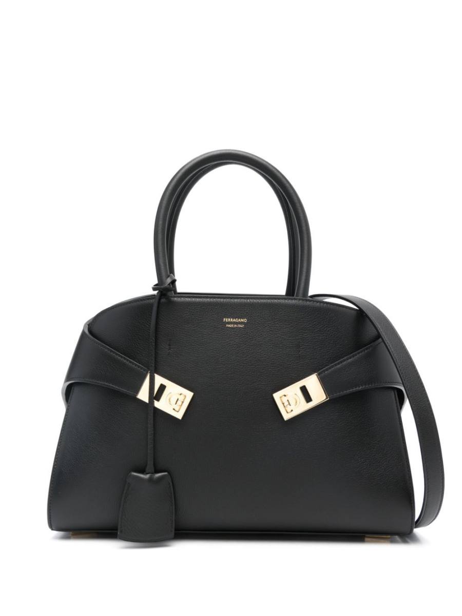 medium Hug Gancini-buckle tote bag