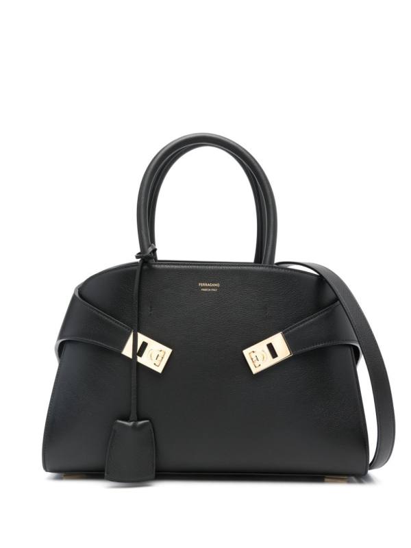 medium Hug Gancini-buckle tote bag