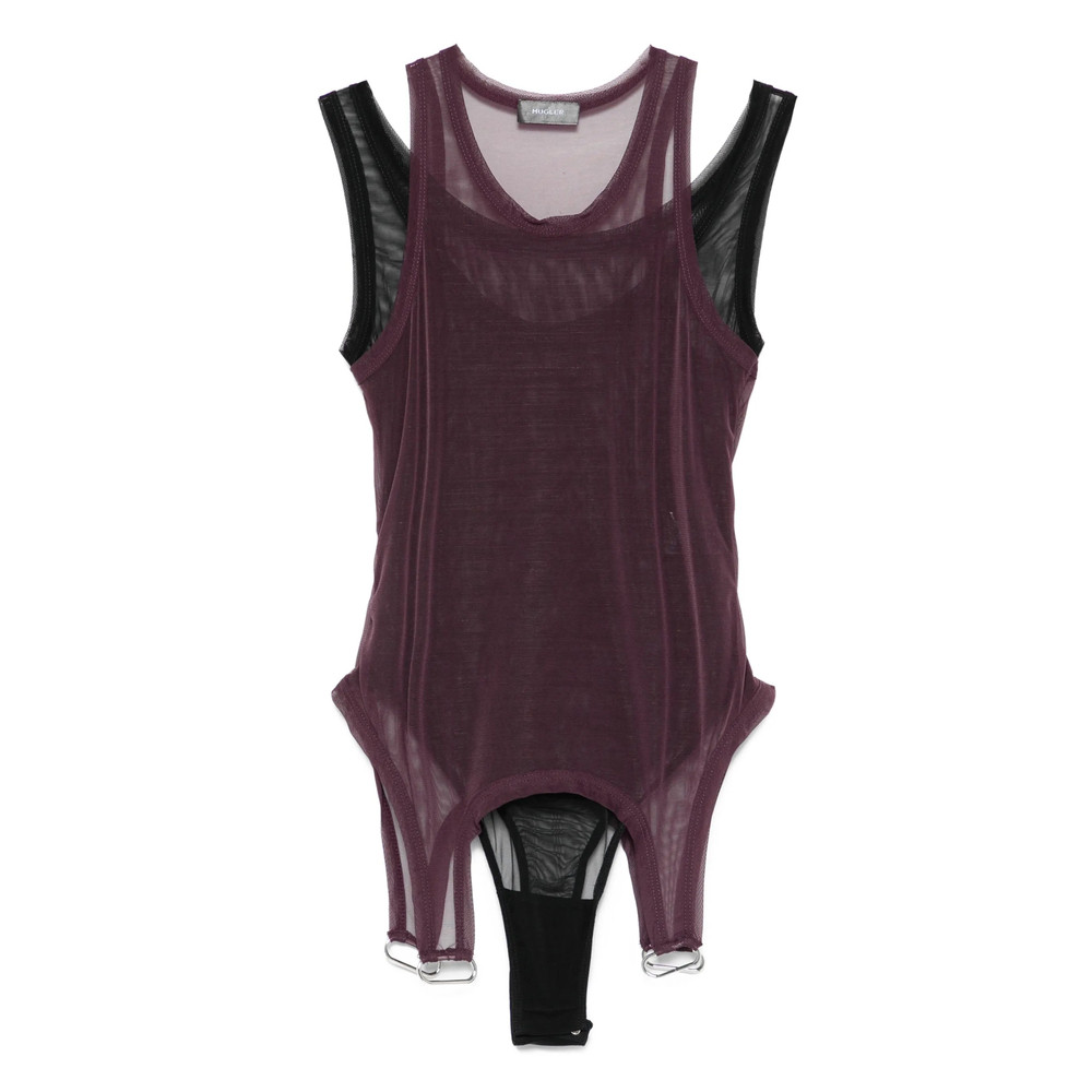 Mugler Mesh Layered Bodysuit