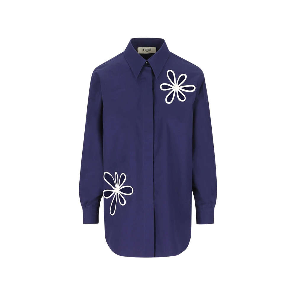 Fendi Flower-cutout Shirt