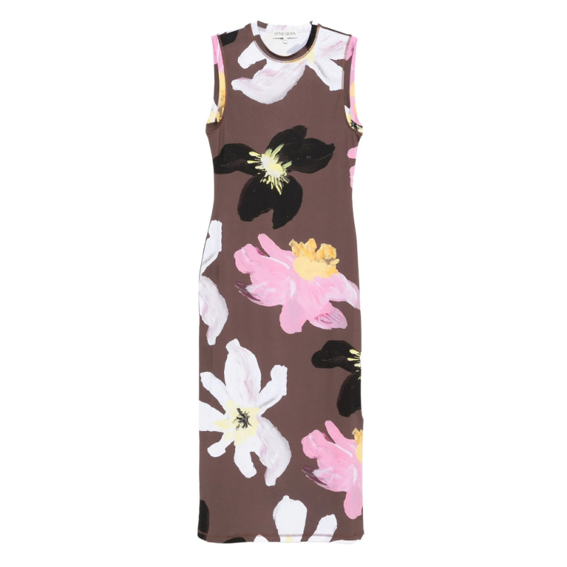 Stine Goya Floral-print Sleeveless Dress