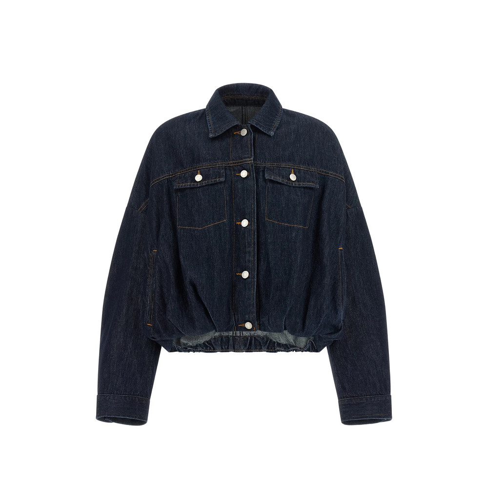 Dries Van Noten Vesto Balloon-hem Denim Jacket