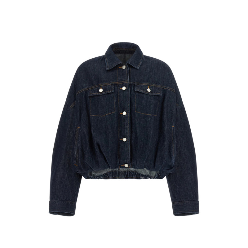 Dries Van Noten Vesto Balloon-hem Denim Jacket