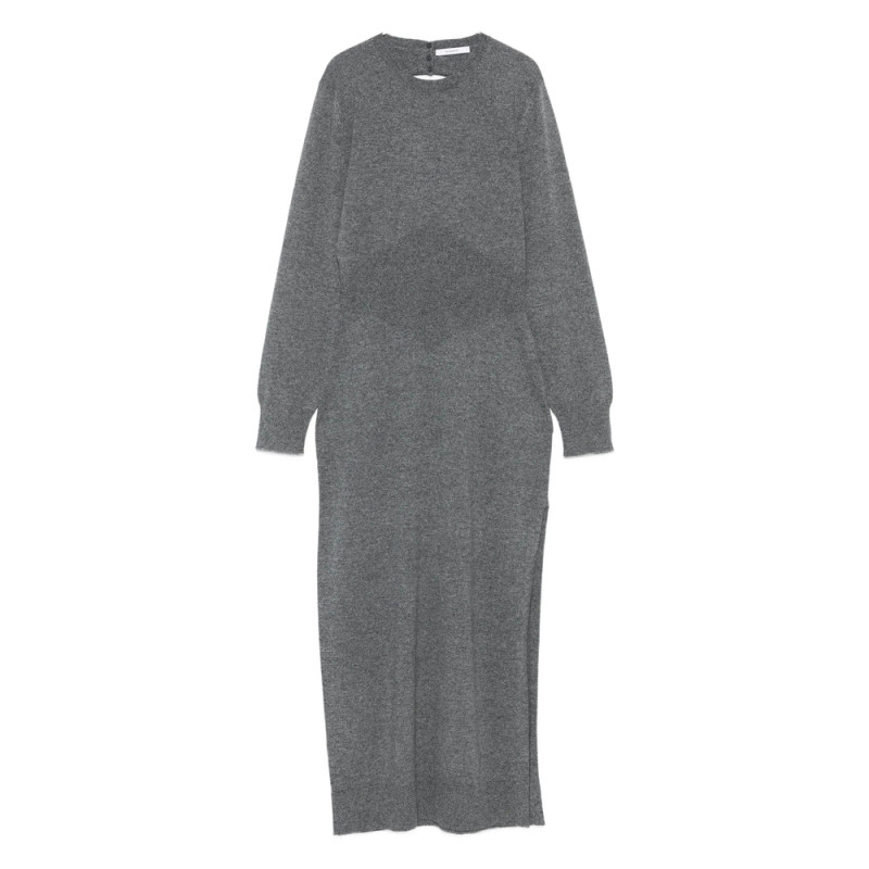 Givenchy Side-split Long-sleeve Midi Dress