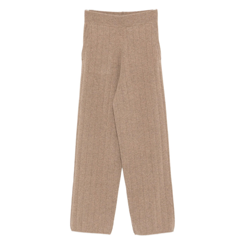 Max Mara Ribbed Cashmere Straight-leg Trousers