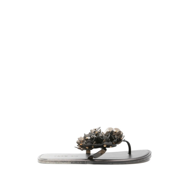 Farm Rio Floral Embellishment Flip-flops