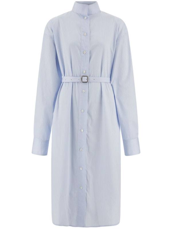 striped shirt dress