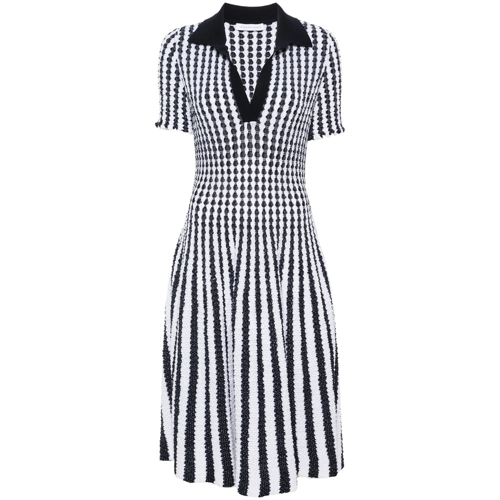 Antonino Valenti Striped Seersucker Midi Dress