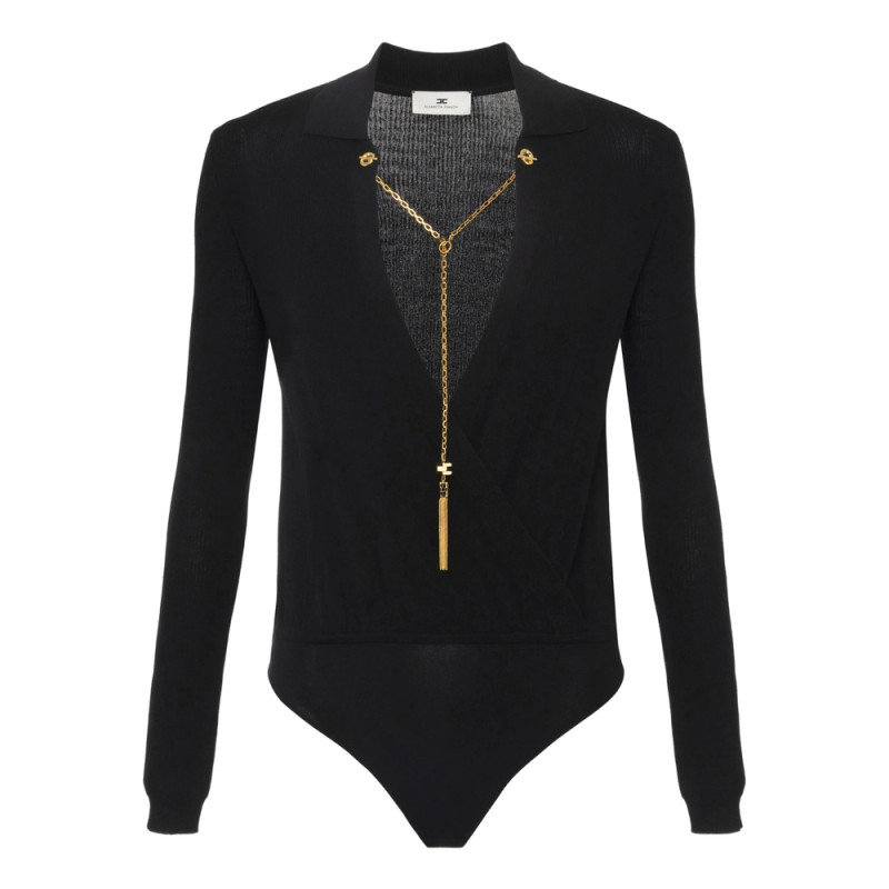 Elisabetta Franchi Chain-embellished Bodysuit