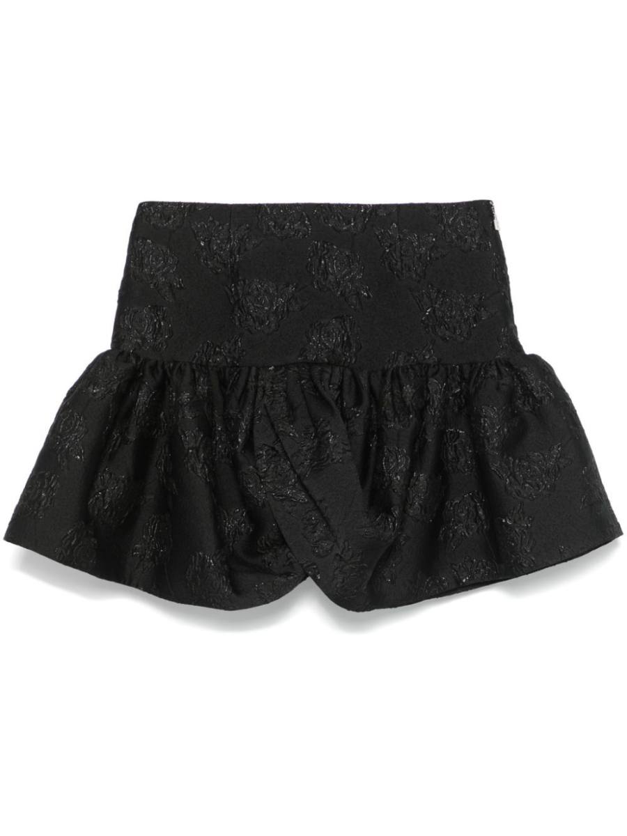 jacquard mini skirt