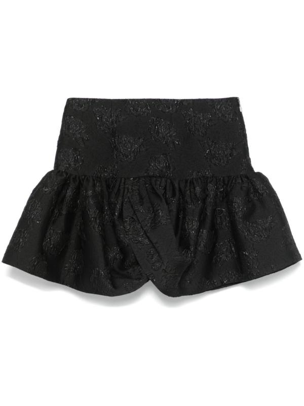 jacquard mini skirt
