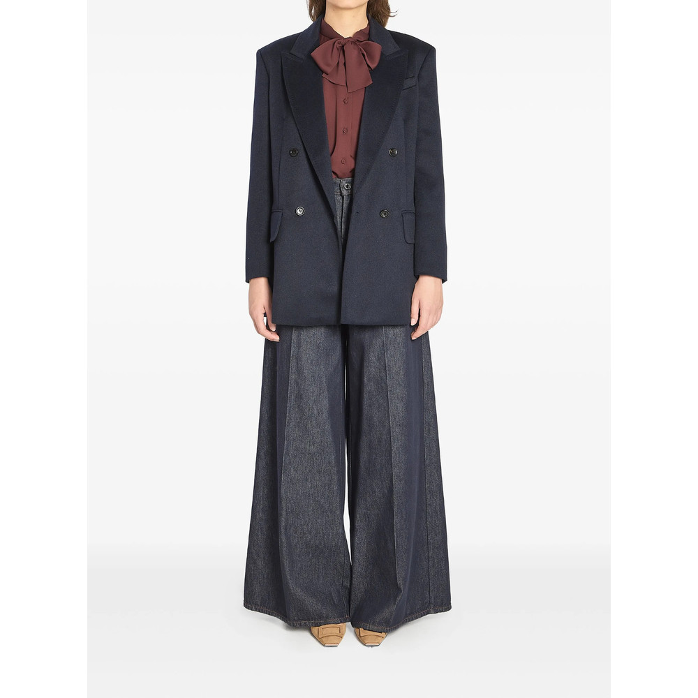 Max Mara Double-breasted Flap-pocket Blazer