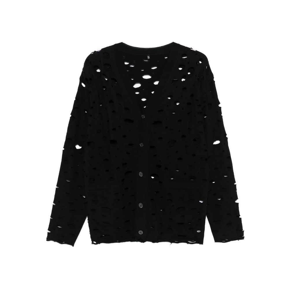R13 Distressed Button-up Cardigan