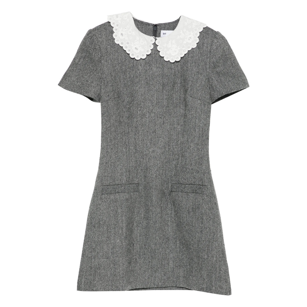Self-portrait Self-portrait Dresses Grey