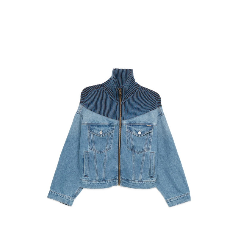 Mother Zip Striped Jacket
