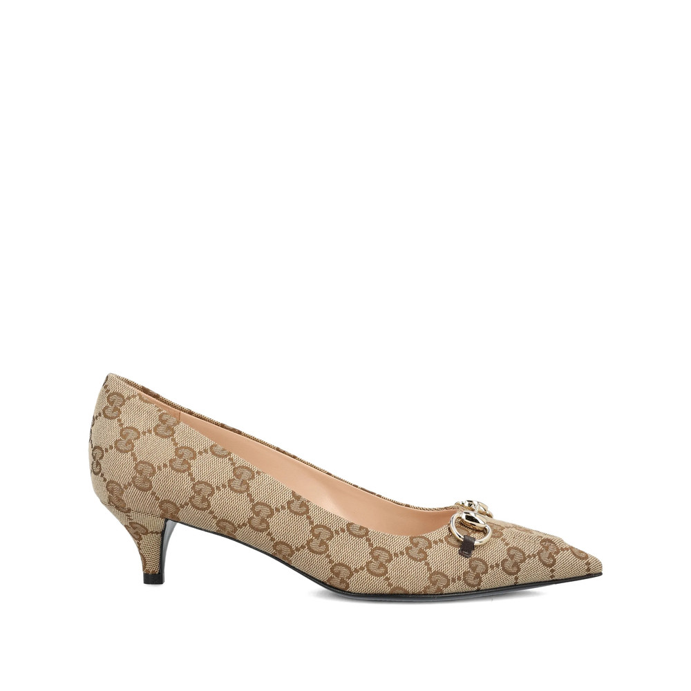 Gucci 45mm Horsebit Patterned Pumps