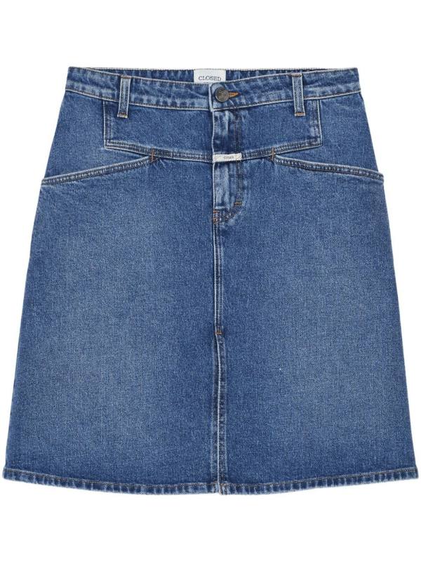 denim mini skirt