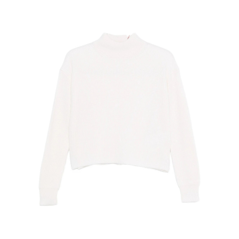 Max Mara Studio Ribbed Mock-neck Sweater