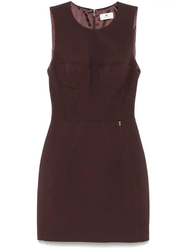 crepe mini dress