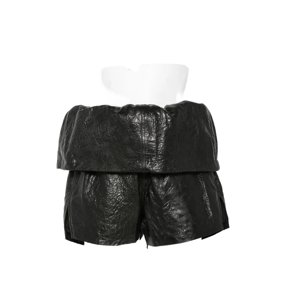 Rick Owens Crater Leather Shorts