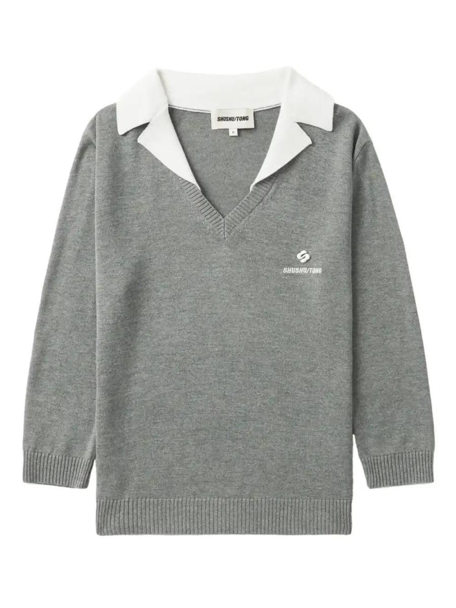 silk-cashmere knitted top