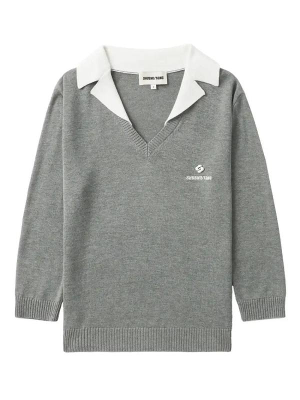 silk-cashmere knitted top