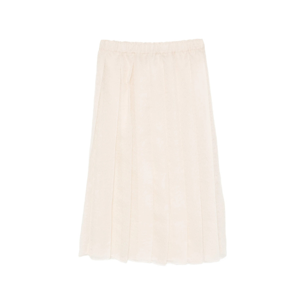 Fabiana Filippi Pleated Semi-sheer Midi Skirt