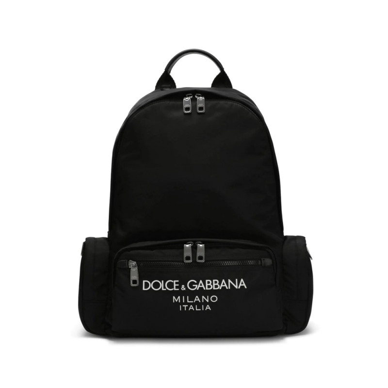 Dolce & Gabbana Logo-stamp Zipped Backpack