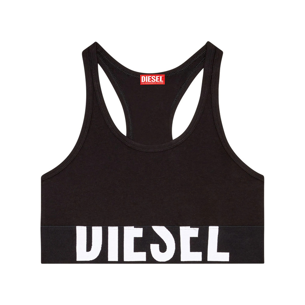 Diesel Logo-intarsia Racerback Bra