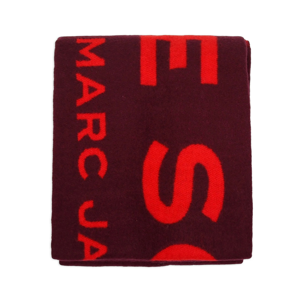 Marc Jacobs Logo Fringed Scarf
