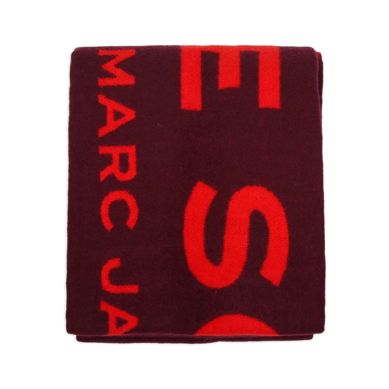 Marc Jacobs Logo Fringed Scarf